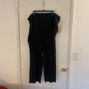 Coldwater Creek new with tags black micro fleece pant size 2x